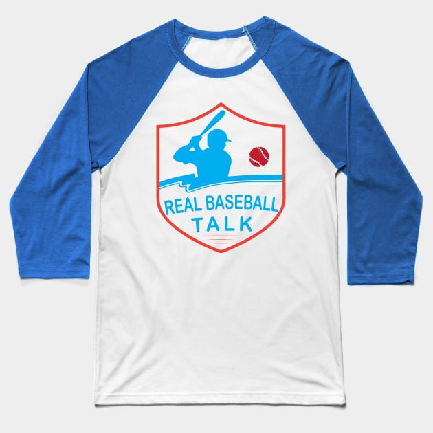 Real Baseball Talk Secondary Logo Baseball T-Shirt by Real Baseball Talk